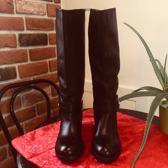 Joe Fresh Shoes Joe Fresh Black Leather Riding Boot Poshmark